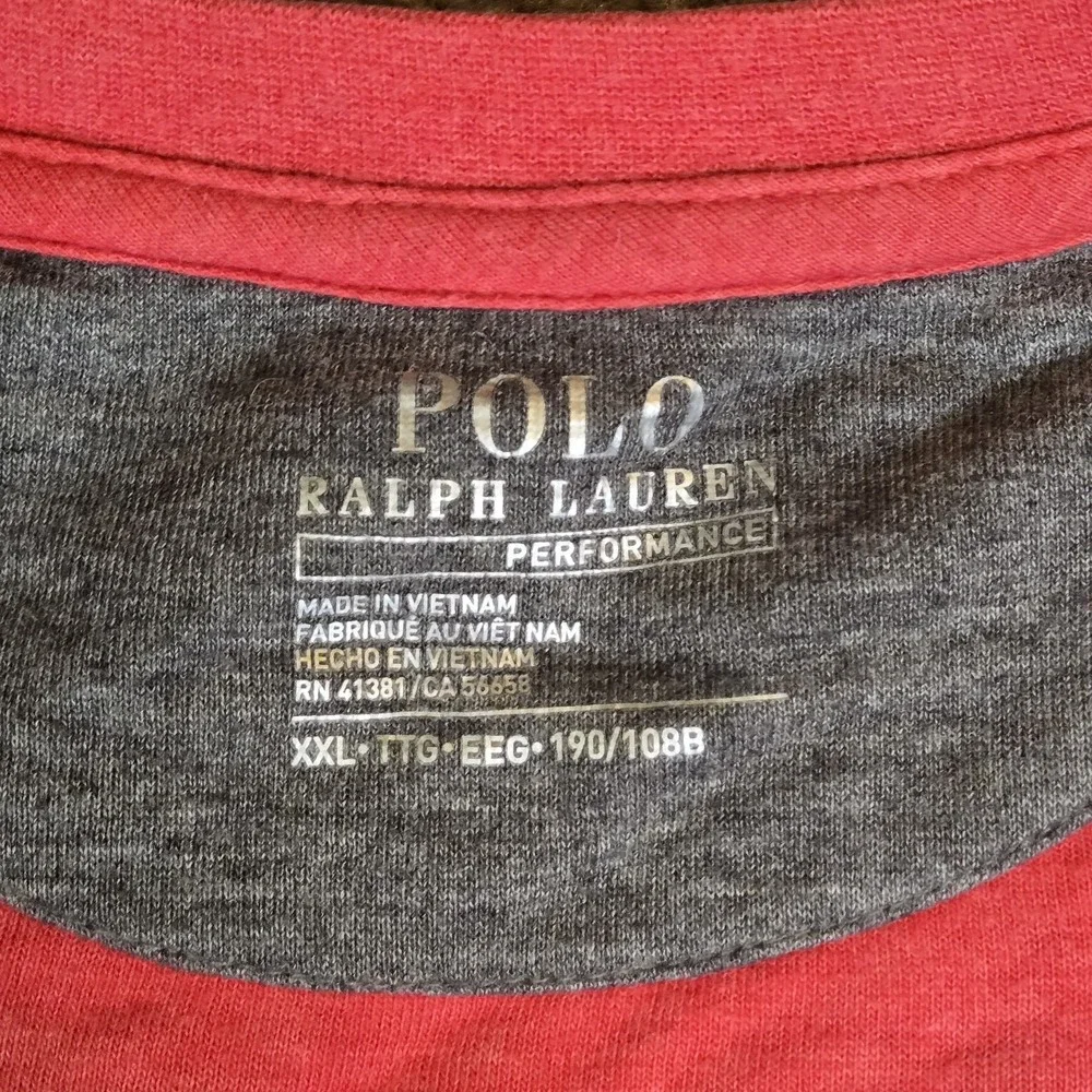 Polo Ralph Lauren Performance Sweatshirt Mens 2XL Red Crewneck Logo Preppy
